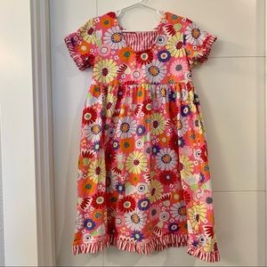 Hanna Andersson 120 6/7 Floral Short Sleeve Dress